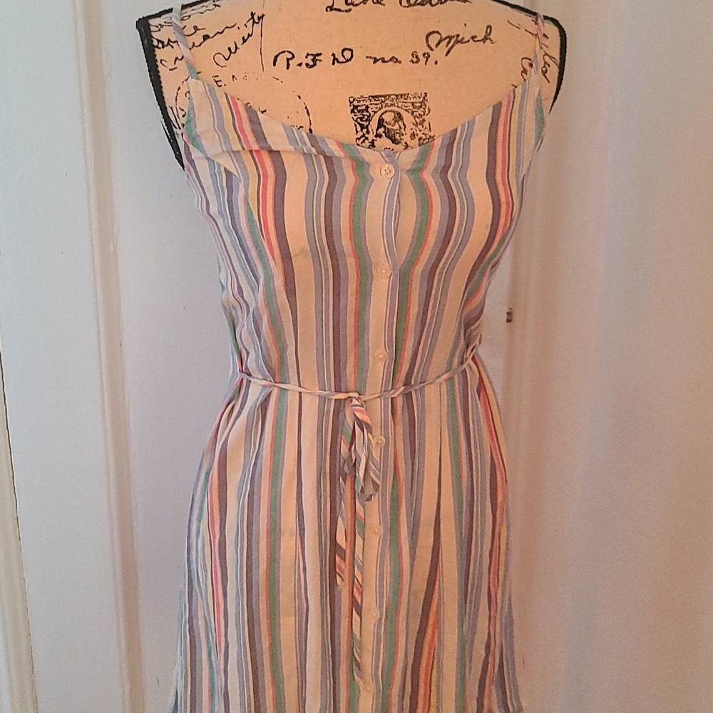 Multicolor Stripe Summer Dress